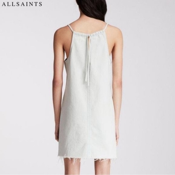 All saints medium denim light wash dress - Picture 2 of 9